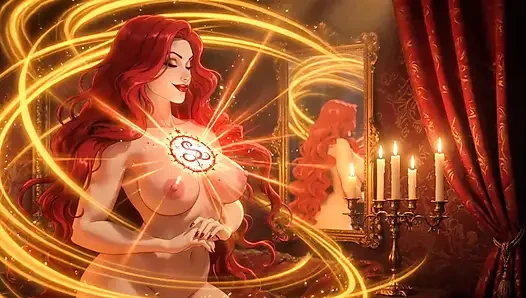 Liora Crimson The Crimson Veil Palace of Shadows Artistic Nude Puzzle Adventure