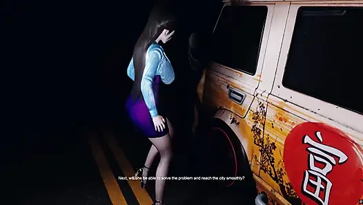 3 boyutlu büyük memeli sürtük çıplak mükemmel göğüslerini büyük yarakla aldatıyor