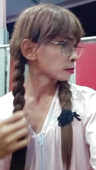 Sissy in Public Restroom