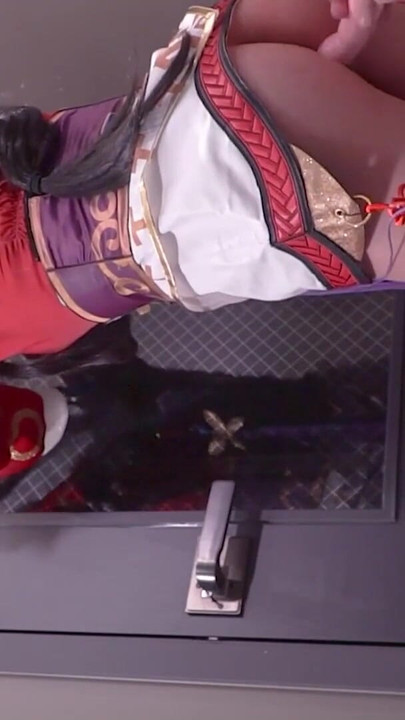 Powerful moment from "League of Legend Ahri cosplayer Tied up, hentai japanese shemale cosplay 12"