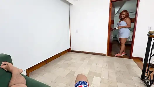 My hot MILF stepmom asks me to fuck her tight wet pussy with my huge cock