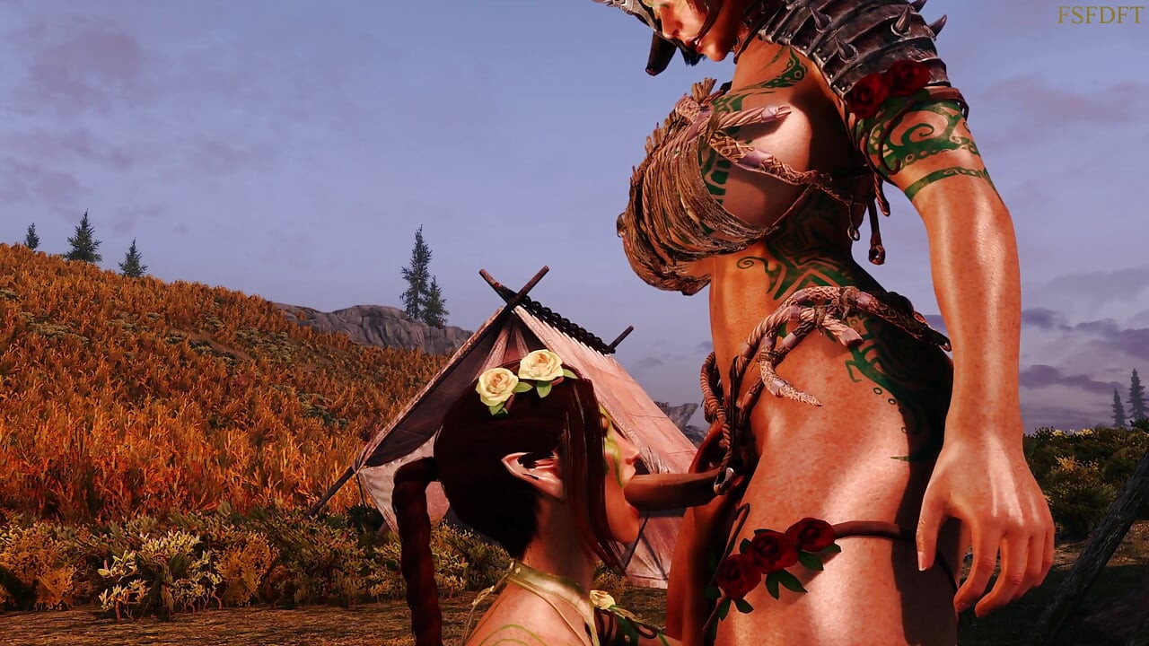 - Bosmer's Morning Routine - Skyrim Futanari on Female