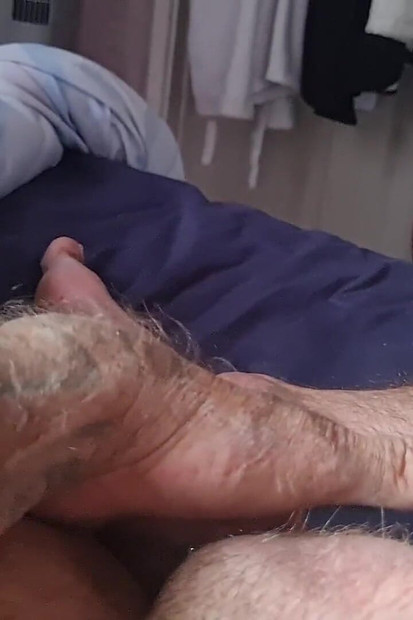 Finger Ass and Wank Till Cum Shot