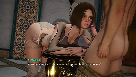 Blonde Slut Lies Back on Table, Takes Massive Cock Down Her Throat