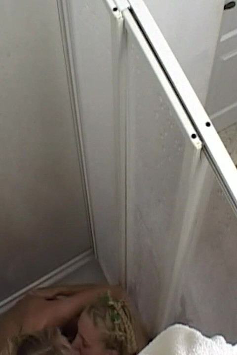 Two Blondes Wet Shower Touching and Body Play