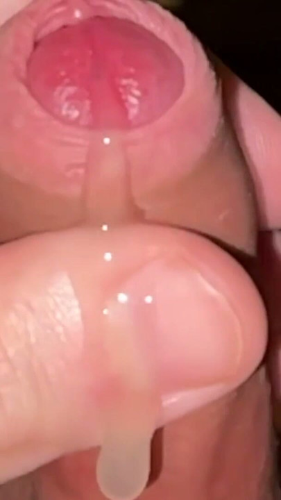 jerk my little foreskin cock and cum (slow motion) | Clip 1