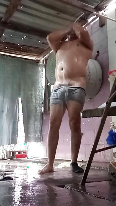 Jesus in boxer pulling his penis 171