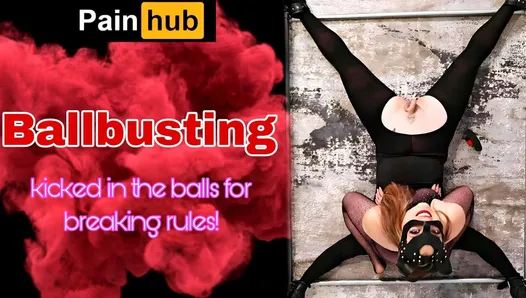 Ballbusting my Slave! Stomping Stamping Ball Kicking CBT Bondage BDSM Femdom Real Homemade Amateur Milf Stepmom