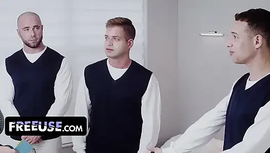 Busty MILF Victoria June, Danny Steele & Nicky Rebel In Wild Group Fuck