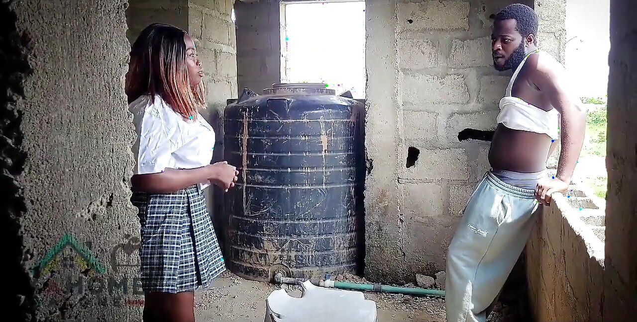 Big Boobs College Teenage Girl Get Roughly Fucked Hard by the Street Thug in Abandoned Building.