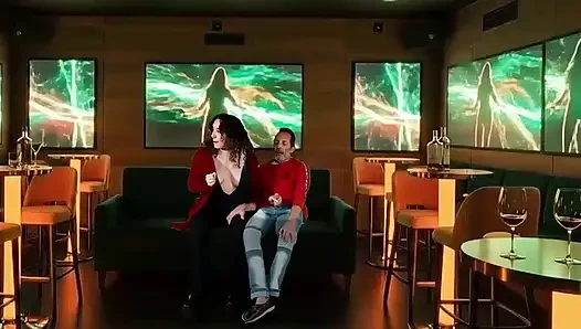 I masturbated a nightclub manager in the VIP room while my husband films