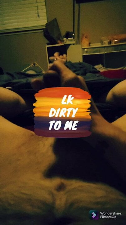 Stroking my hard cock!