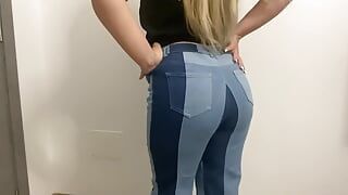 Farting in Tight Blue Jeans
