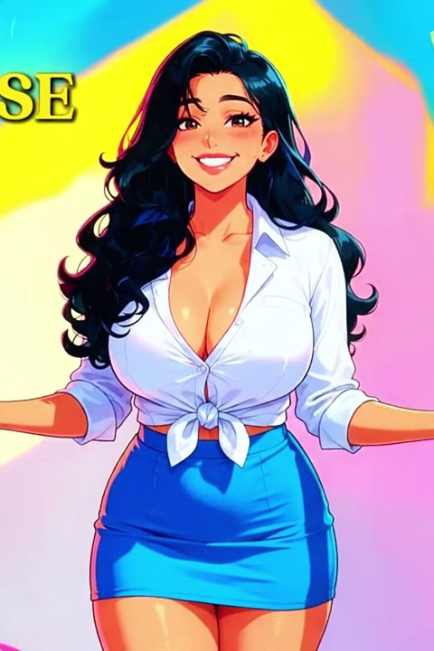 Aldatan çekici çekici resepsiyonist, sansürsüz hentai misafiri için kapıyı aralık bırakıyor