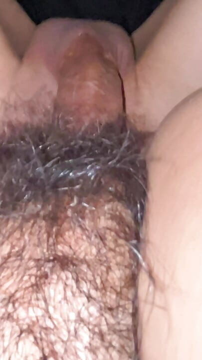 Wat heerlijk deze harige vagina eet haar lul