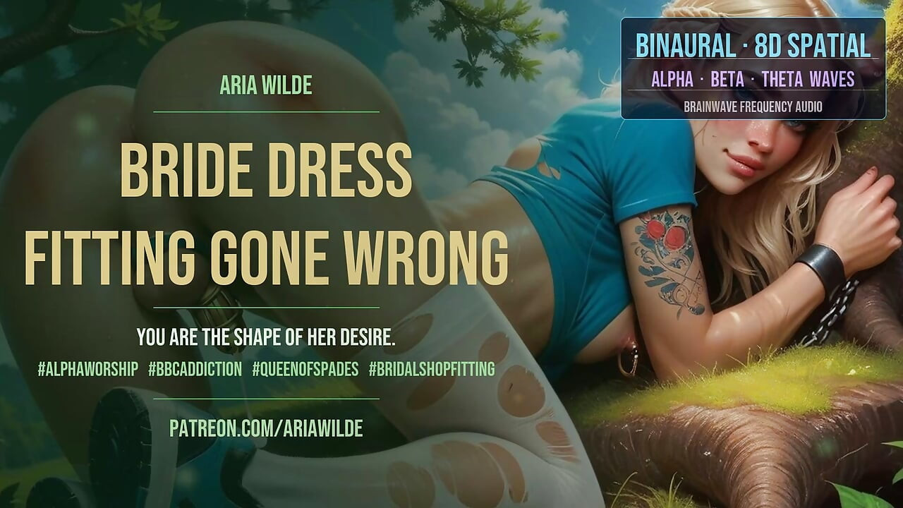 El ajuste del vestido de la novia salió mal