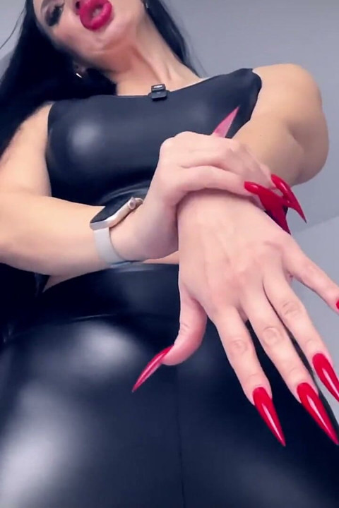 Long Nails Goddess Makes You Stroke for Her