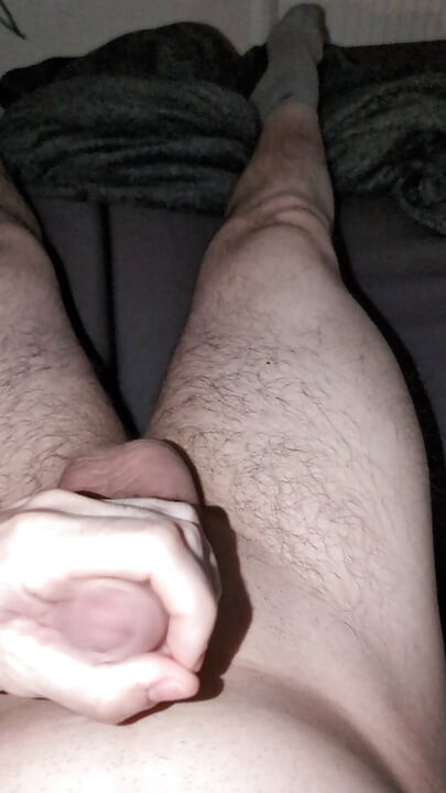 Handjob on the sofa