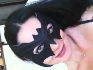 masked blowjob