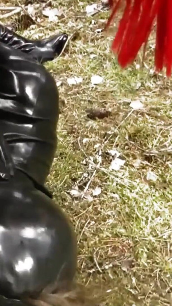 Must-see moment from "My Latex FemDom (very old) movies. Rubber Catsuits and Verbal Humiliation with JOI (Arya Grander)"