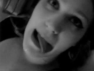 Blowjob - Sex - Facial in B&W