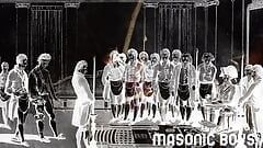 MasonicBoys - Rapaz fofo da igreja Marcus Ryan despido e ordenhado por DILF