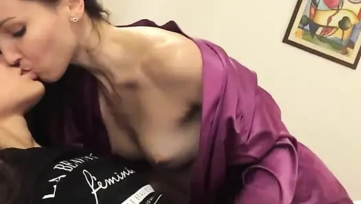 Two Girls Having Lesbian Sex at Home on Iphone