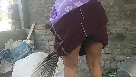 Yeni ev temizlik teyze güzel amcık