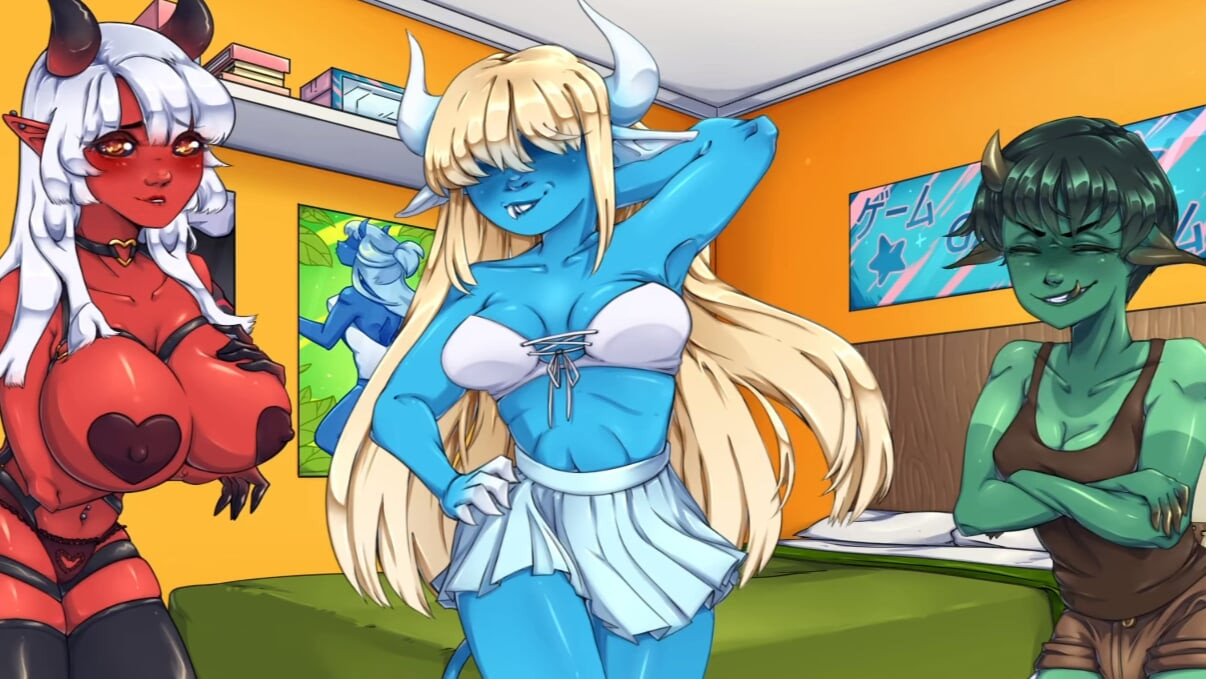 Sexy Succubus Introduces Futa To Her Friends - Demons Rise Up!