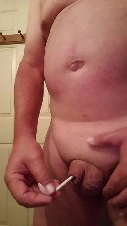 Plastic rod in my penis hole