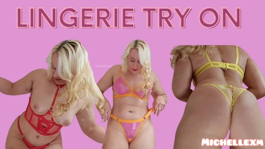 MILF lingerie try on haul