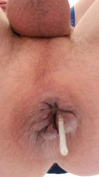 Unforgettable moment from "Dripping your cum from my ass. Loose hole pounded. Long dildo pleasure. Farting cum bubbles"