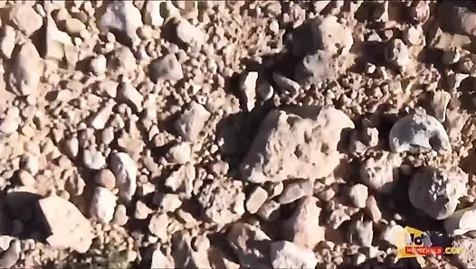 Sweet Young Pussy in the Open Desert