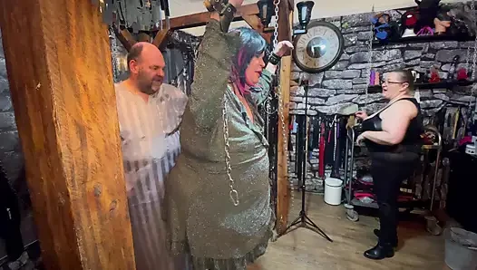 Part 2:- Punishment session for Stephanie for not sucking enough cock with Domina Satana and Lanista Bear.