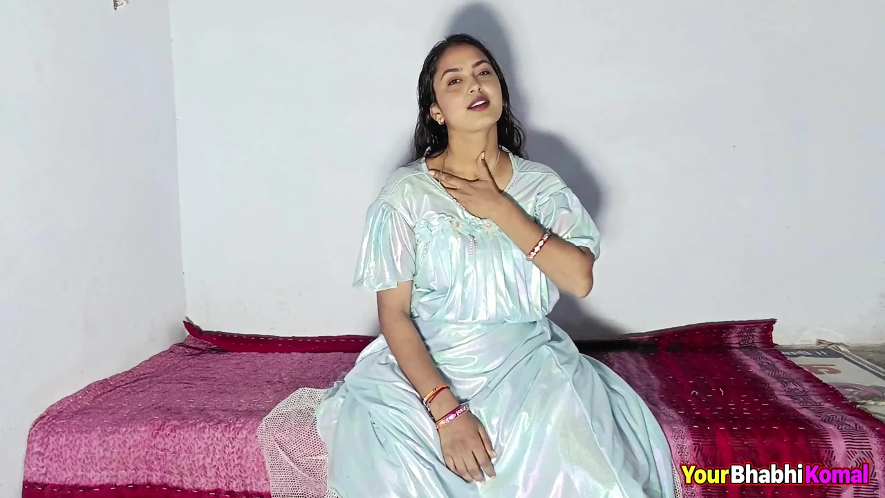 I gently sat Komal down and inserted a cucumber into her pussy.