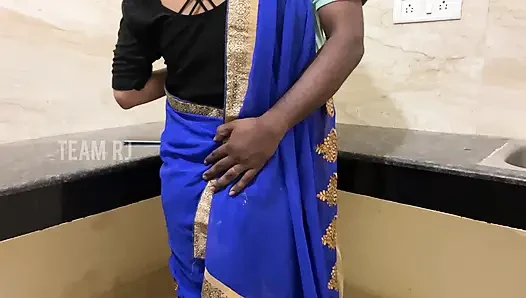 Gadis Tamil sahabat dengan sahabat di dapur dan kepergok