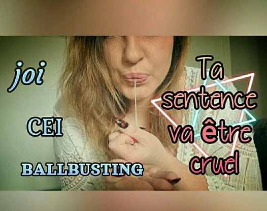 JOI  CEI BALLBUSTING : Ta sentence va être cruel💦