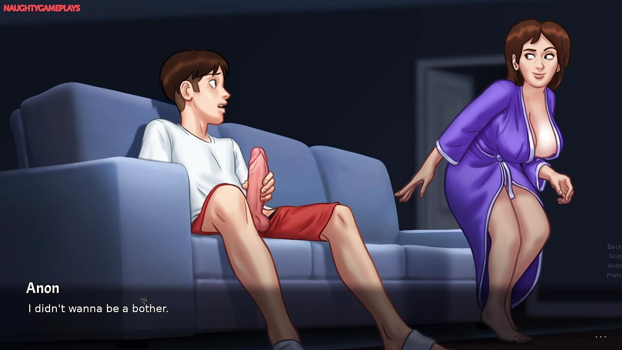 Summertime Saga Part 30 By DarkCookie - MILF Landlady Sucks His Huge Cock and Gives Him a Nice Foot job