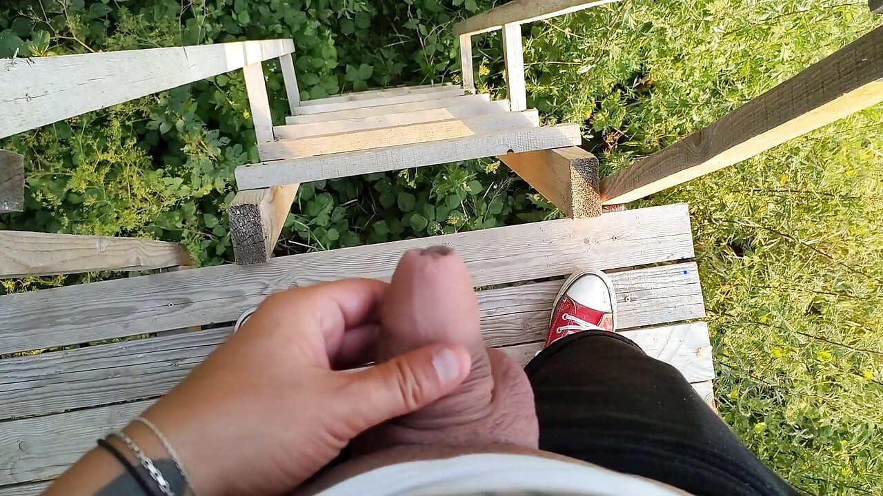 用小便标记我的领土 - 在楼梯上撒尿