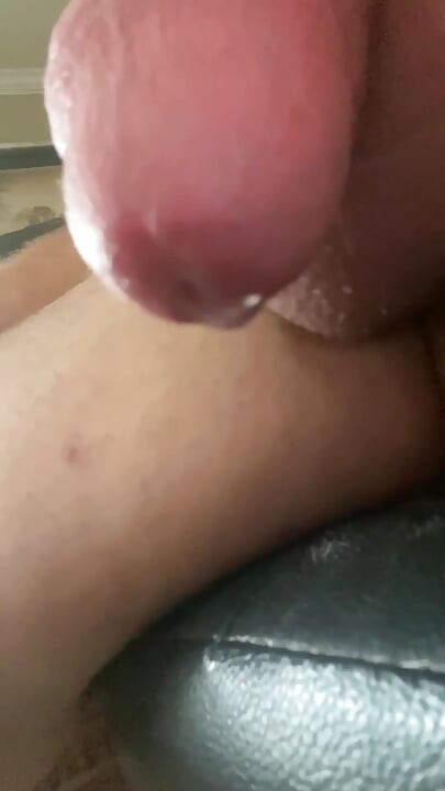 Closeup Big Stepdaddy Cock Oozing Precum and Creamy Thick Cum Load