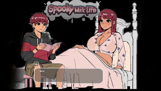Spookachtig melkleven - walkthrough gameplay deel 5 - hentai -spel - bedtijd met rori