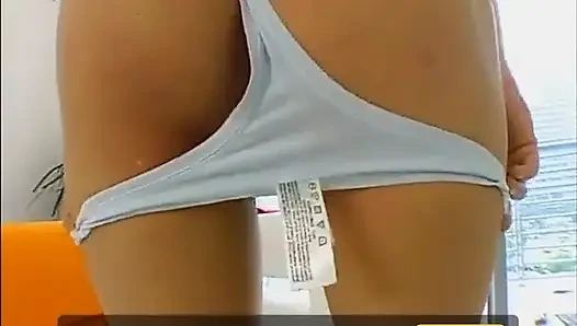 Missy blue's pussy is power drilled and her face is covered in thick cum