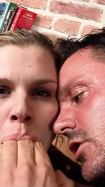 Epic moment from "Skinny blonde Teen 18 Coleen caught and Rough Fuck by older Guy"