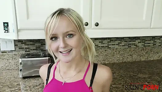 Natalia moans as Mike tongues her ass, fucks her deep, and shoots a thick load inside her