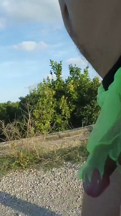 My thong rips while running and I get caugh nude by a cyclist | Clip 1