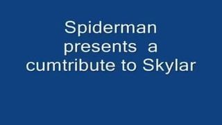 Spiderman cumtributes Skylar