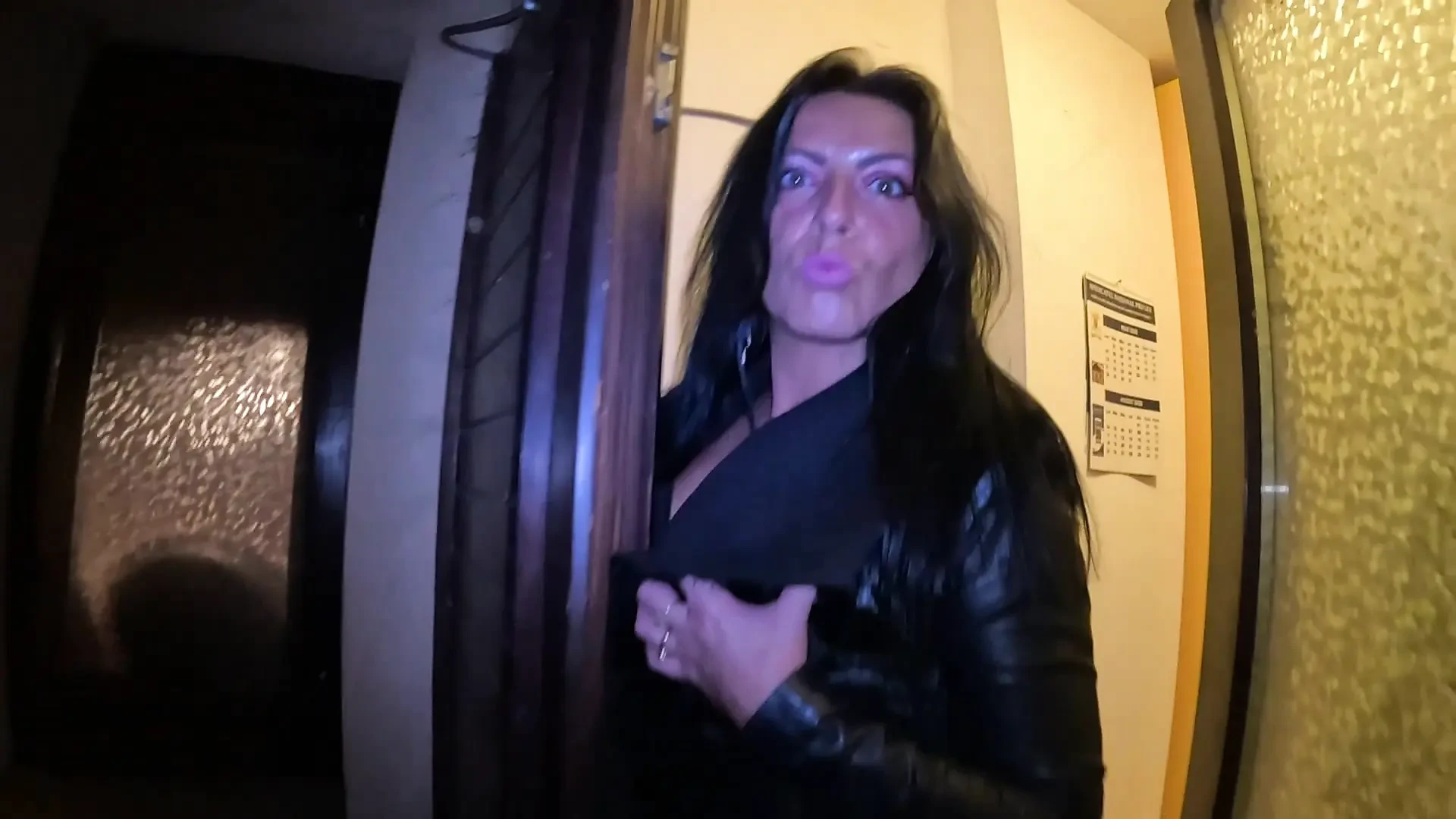 Blowjob,nylon,leather