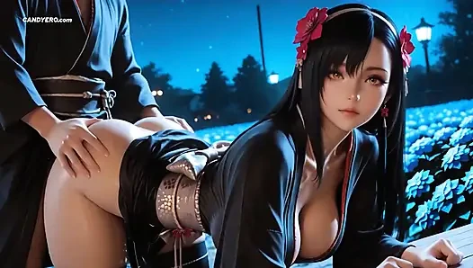 AI Generated Tifa Lockhart Final Fantasy Sex In The Lewd Gardn