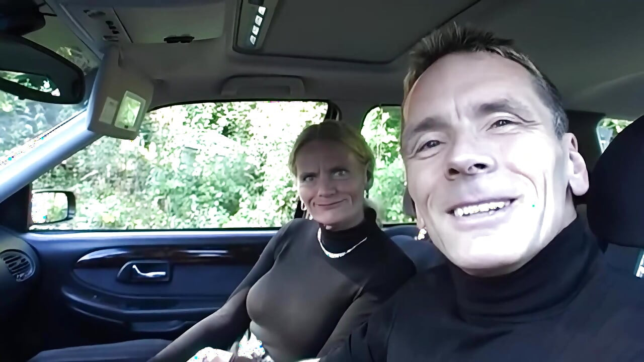 Slut Gets Fucked Hard in Car and Outdoor by Multiple Guys