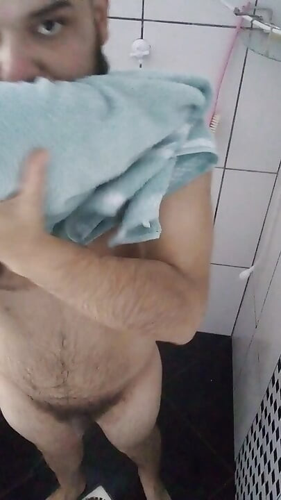Taking a Shower in A Gym
